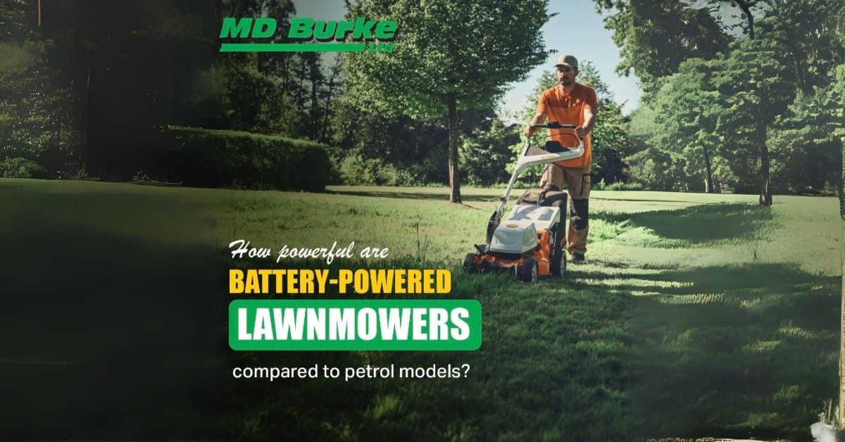 battery-powered lawnmowers in Ireland