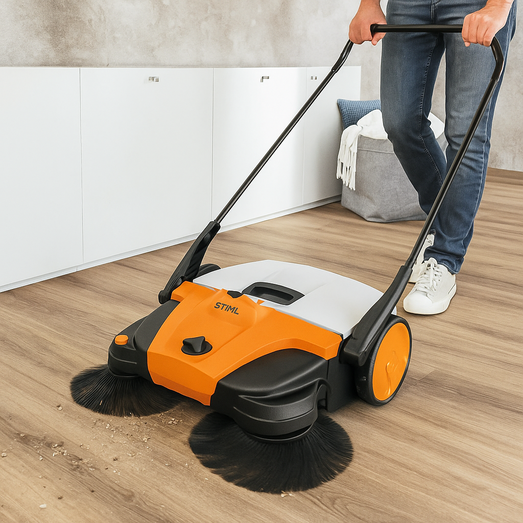 battery powered sweeper